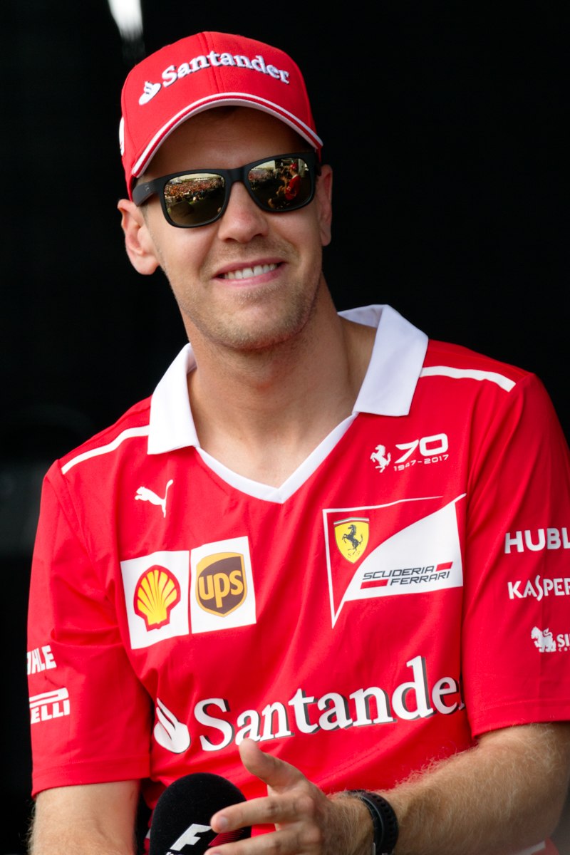 Sebastian Vettel podczas sezonu 2017
