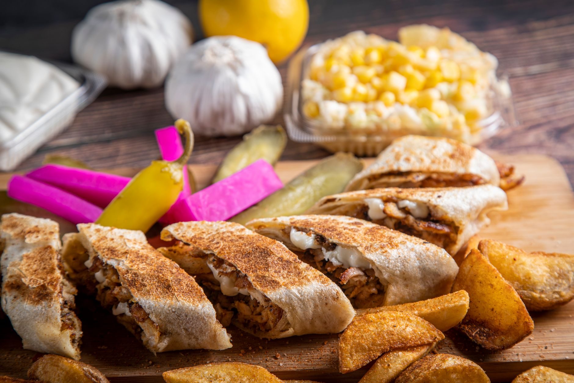 Shawarma w picie z toumem