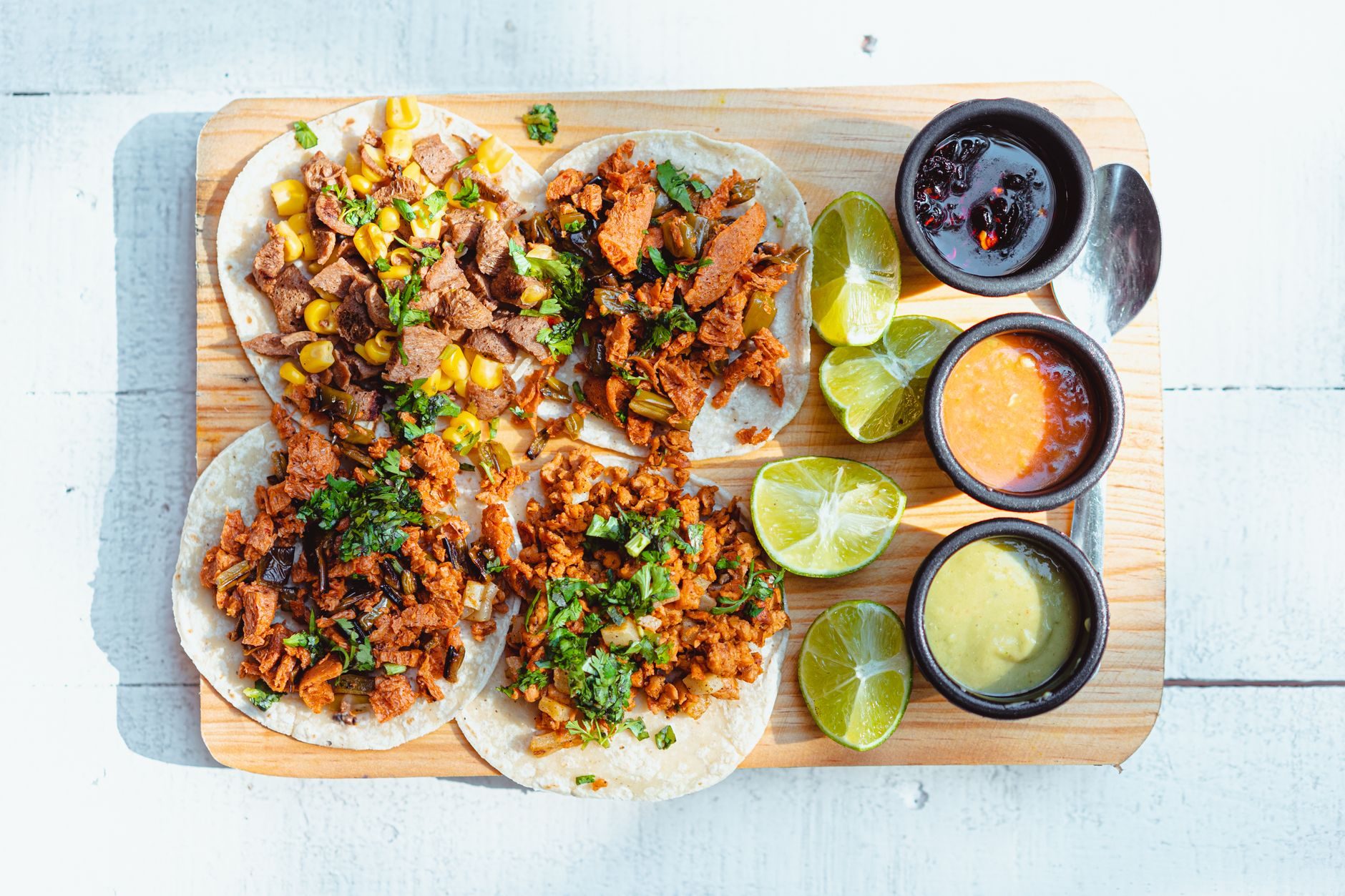 Tacos z ulicznego wózka w Meksyku